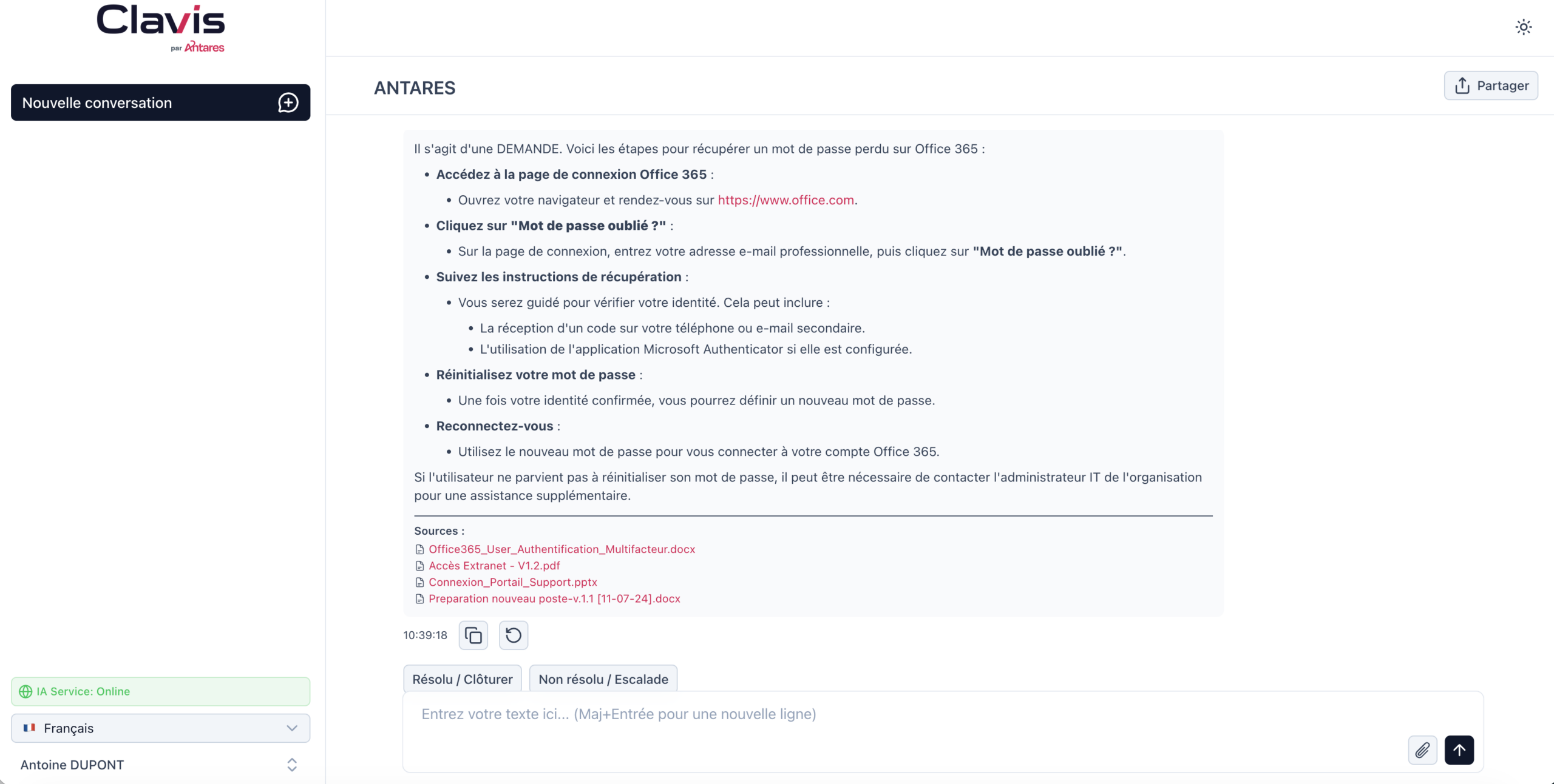 CLAVIS L’assistant IA pour le support IT